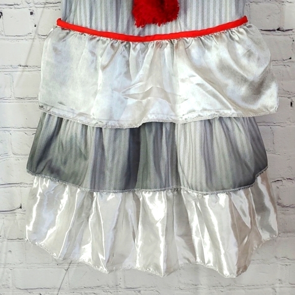Stephen Kings IT Pennywise the Killer Clown Halloween Costume Dress Junior Sz XL - Picture 8 of 17